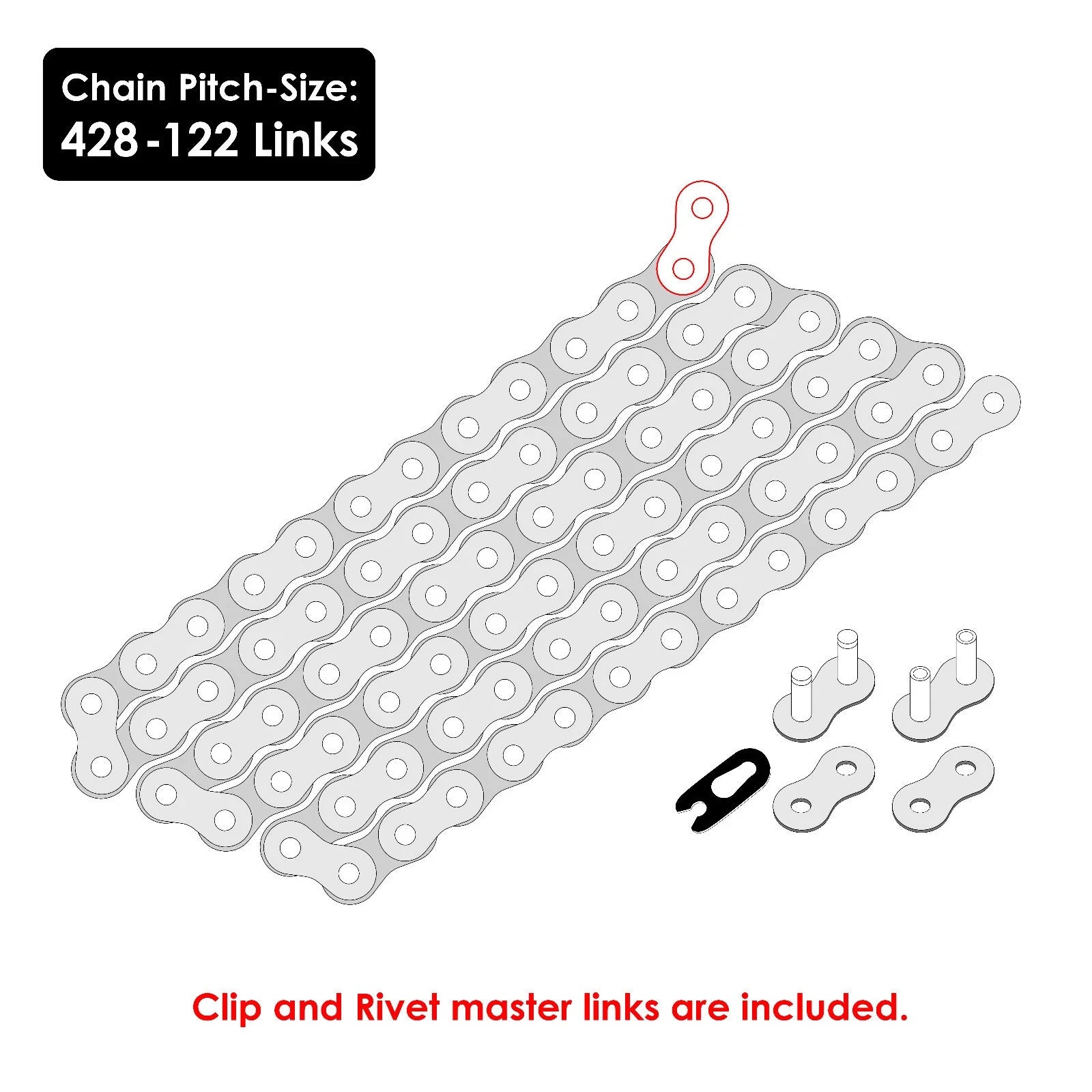 Caltric Drive Chain and Sprockets Kit for Kawasaki KLX110 2002 2003 2004 - 2009
