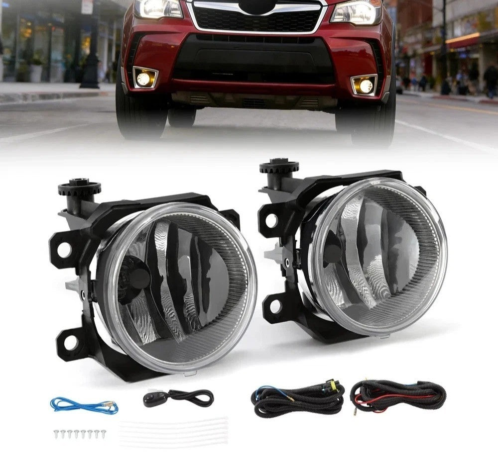 Fog Lights W/bulbs+Wiring+Switch For Subaru Forester 18-23 & Impreza 17-23 LH+RH