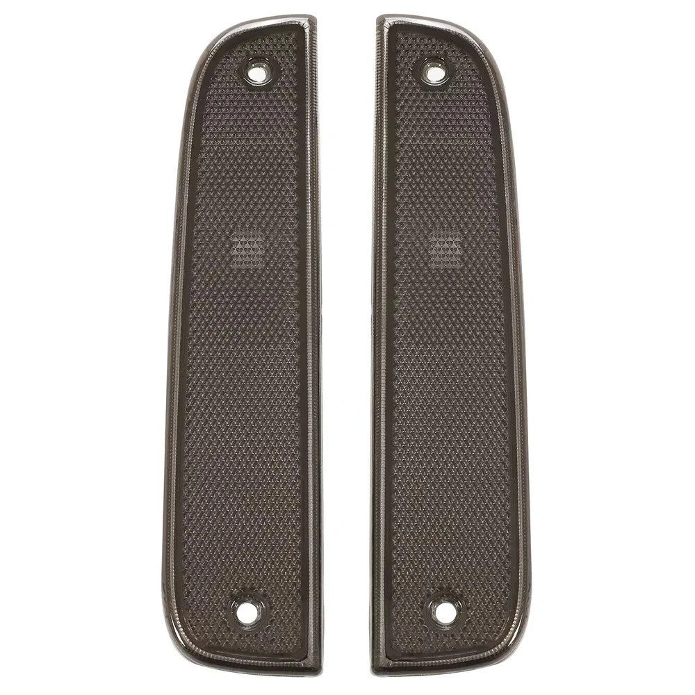 Pair Smoke Park Lights Corner Bumper Signal Light For 1997-2001 Jeep Cherokee XJ