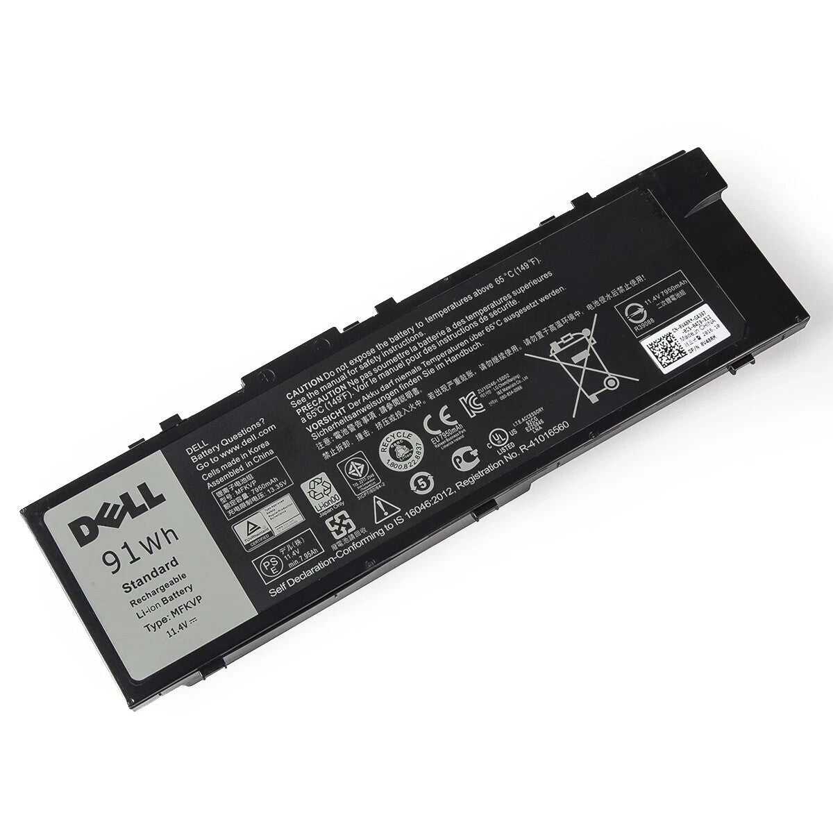 OEM MFKVP Battery For Dell Precision 15 7510 7520 17 7710 7720 M7510 M7710 91Wh