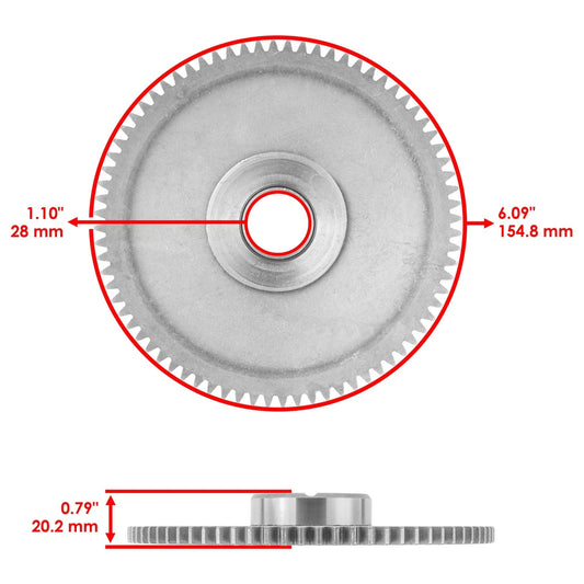 Starter Clutch And Driven Gear W/Gasket for Polaris RZR 4 900 2014/RZR 900 2014
