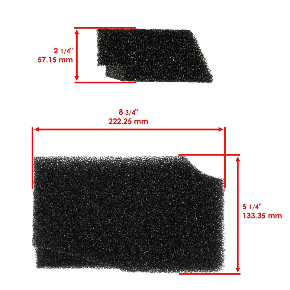 Hood Foam Pre Filter fits Polaris Widetrak 550 LX / Widetrak LX 2000-2018 2019
