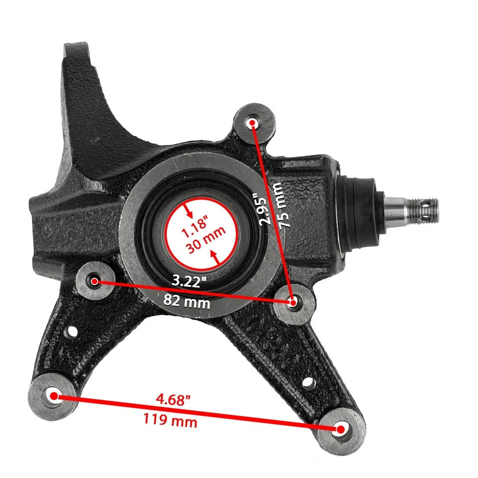 Front Left Right Steering Wheel Knuckle For Honda TRX420FPM Rancher 420 2009-13