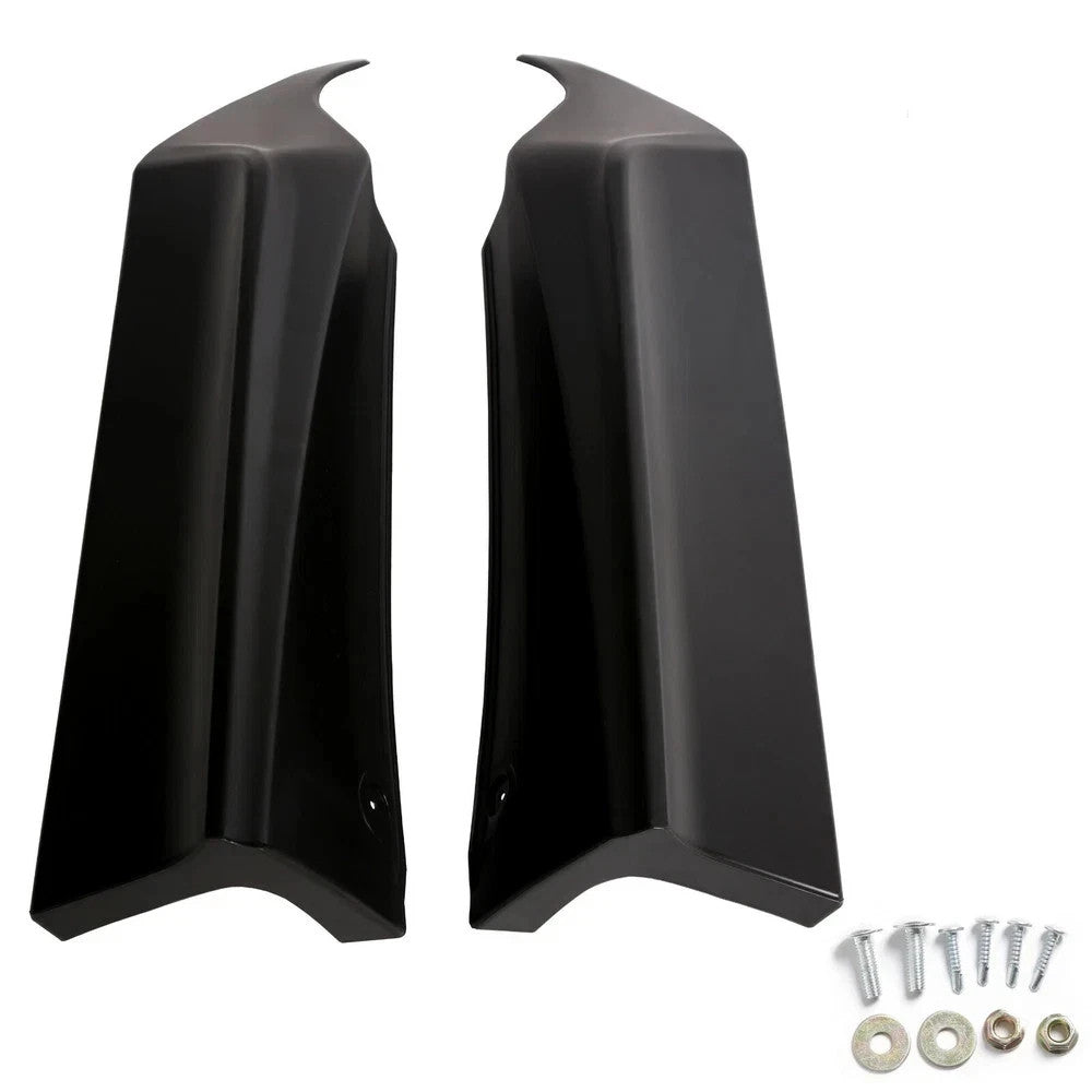HECASA For 2013-15 Honda Accord 4-DR HFP-Style Black Rear Bumper Spoiler Lip 2pc