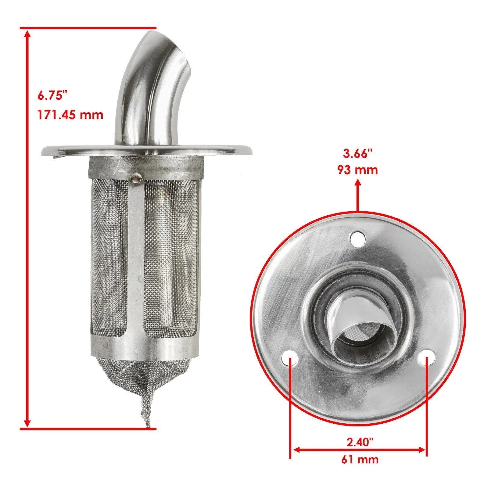 Exhaust Muffler Spark Arrester Outlet for Yamaha Grizzly 660 YFM660F 4X4 2002-08