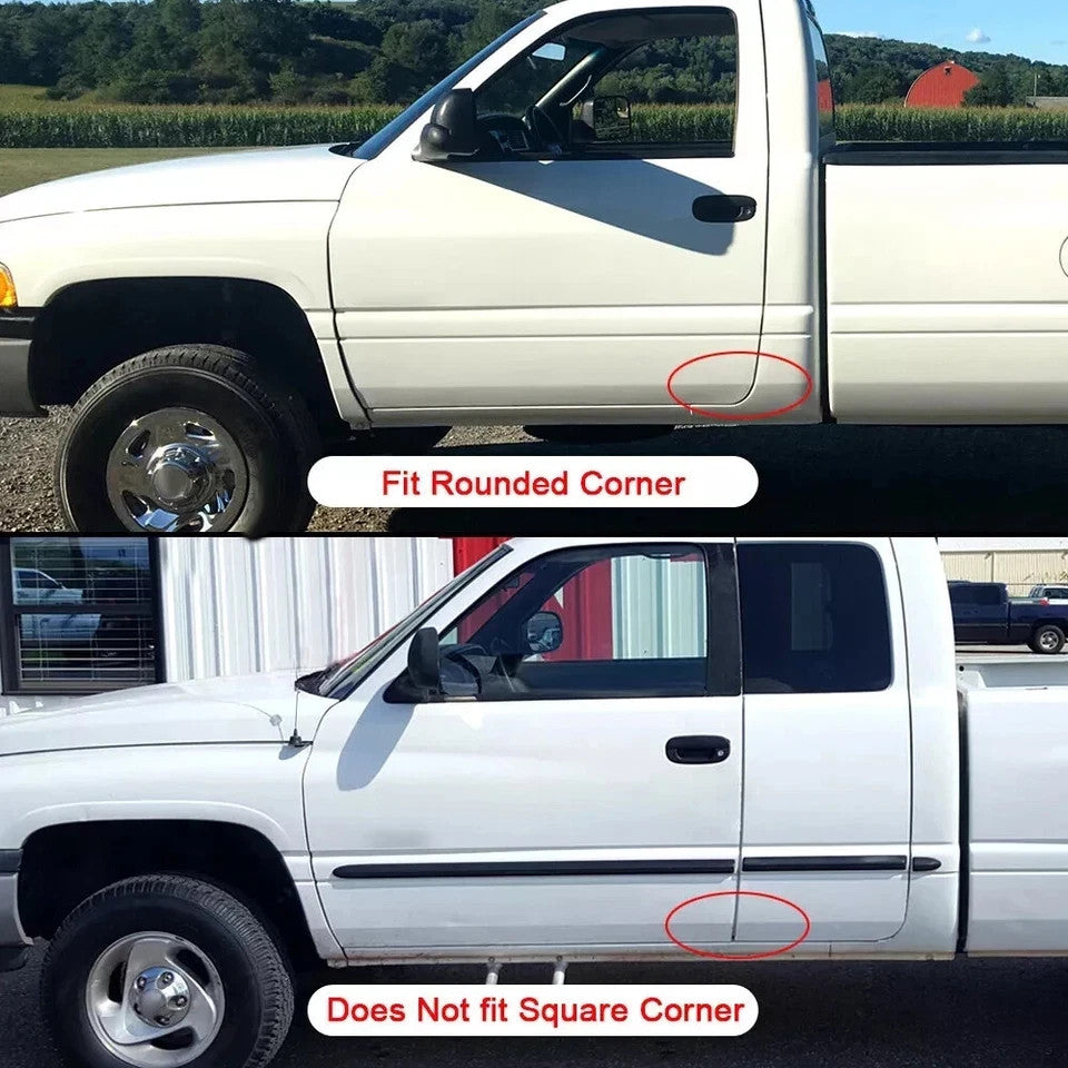Pair For 94-02 Ram 1500 2500 3500 Pickup Rust Repair Front Door Skin 2 Dr & 4 Dr