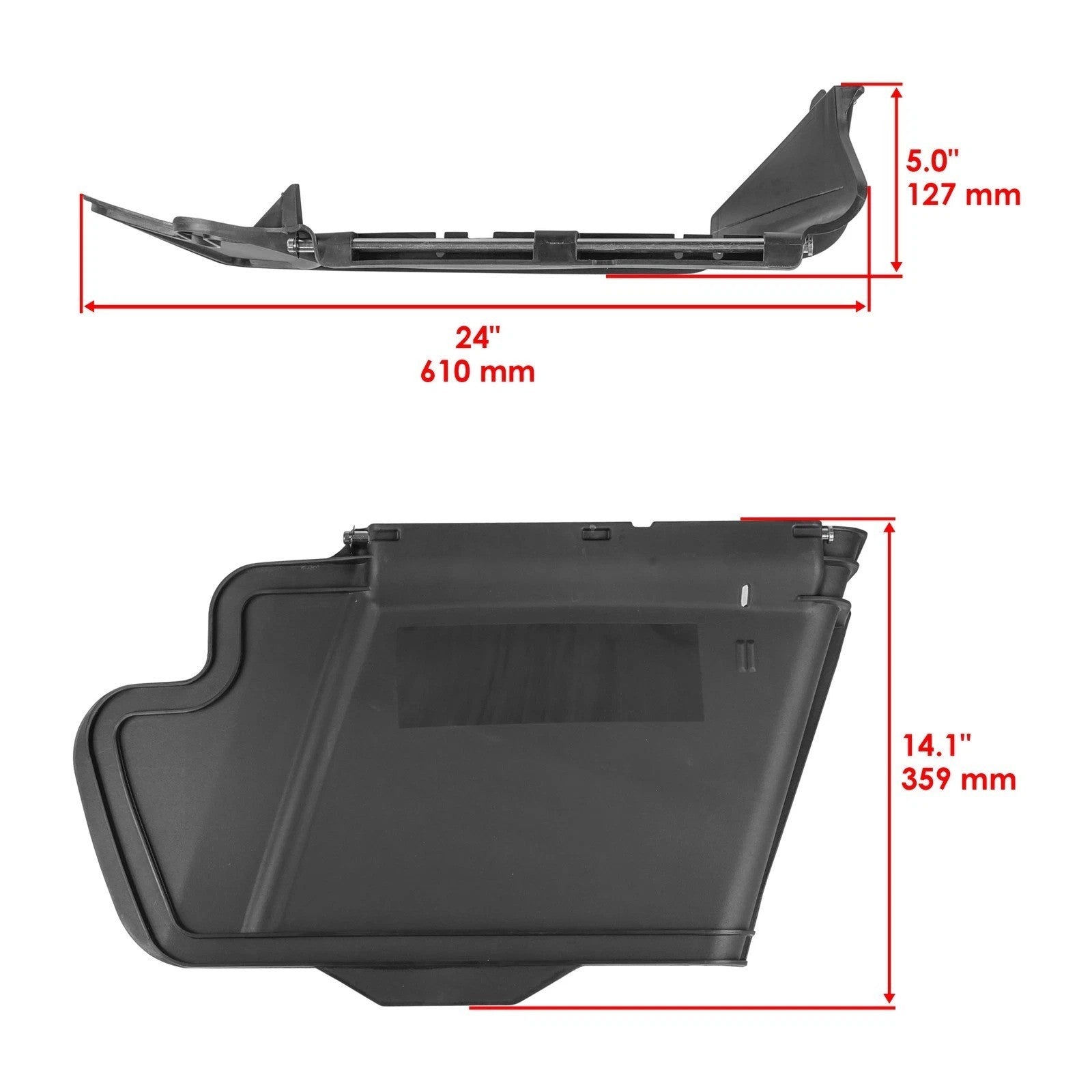 Caltric Deck Discharge Chute for John Deere Z355E Z355R Z375R ZTrak 48" 54" Deck