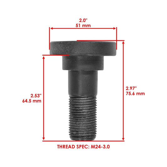 Caltric 66516 1259 15626 Blade Bolt For Bush Hog BH14 BH15 BH16 BH17 SQ420 SQ36