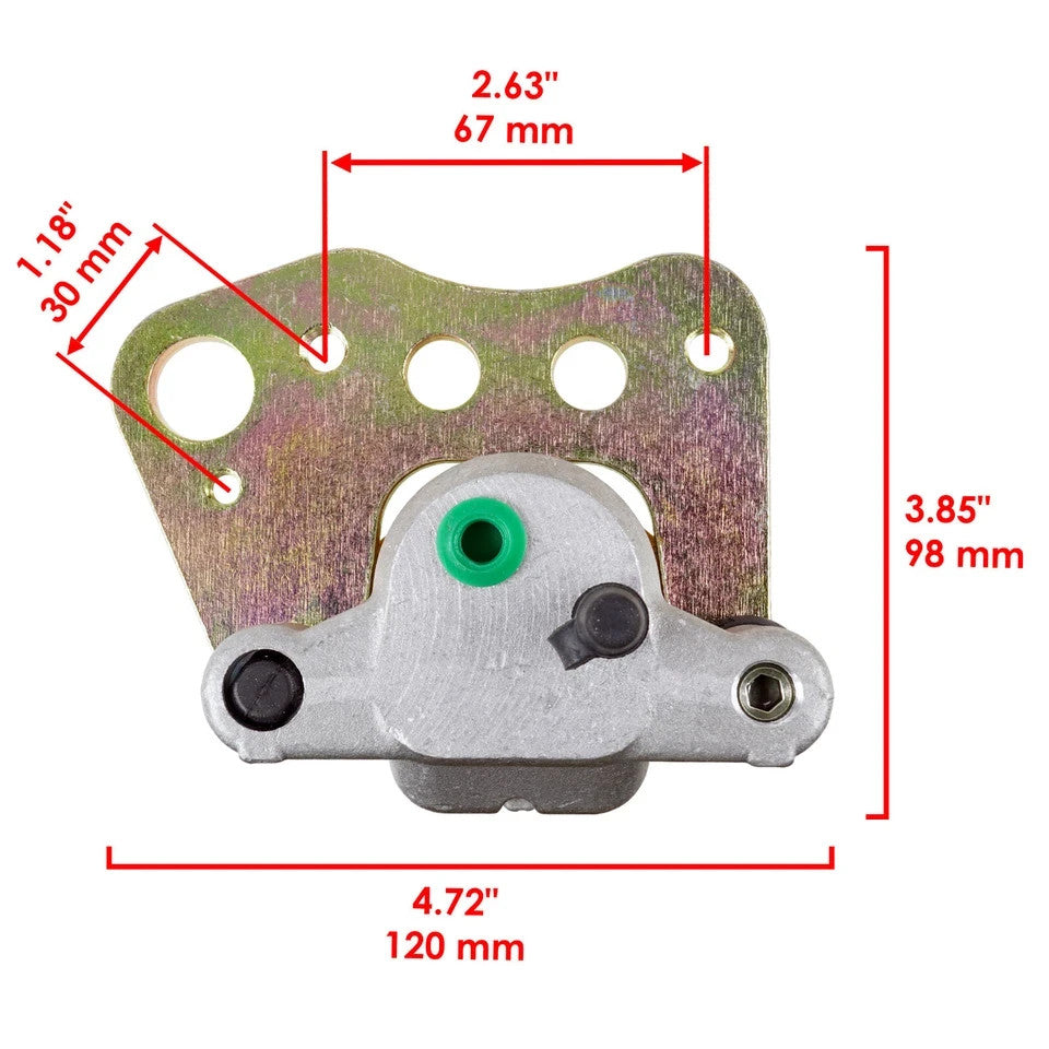 for Polaris Sportsman 400 500 600 700 2001-04 Front RH / LH Brake Caliper w/Pads