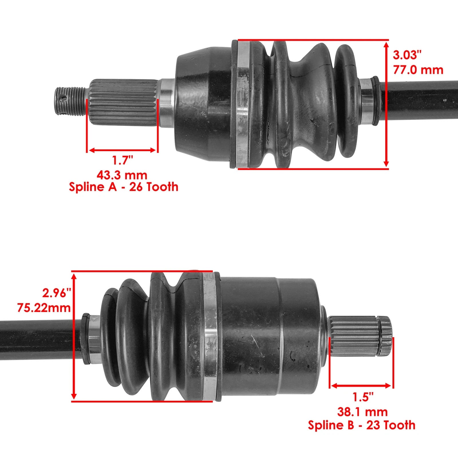 Front Left Or Right Complete CV Joint Axle For Polaris Ranger 800 2010-2014