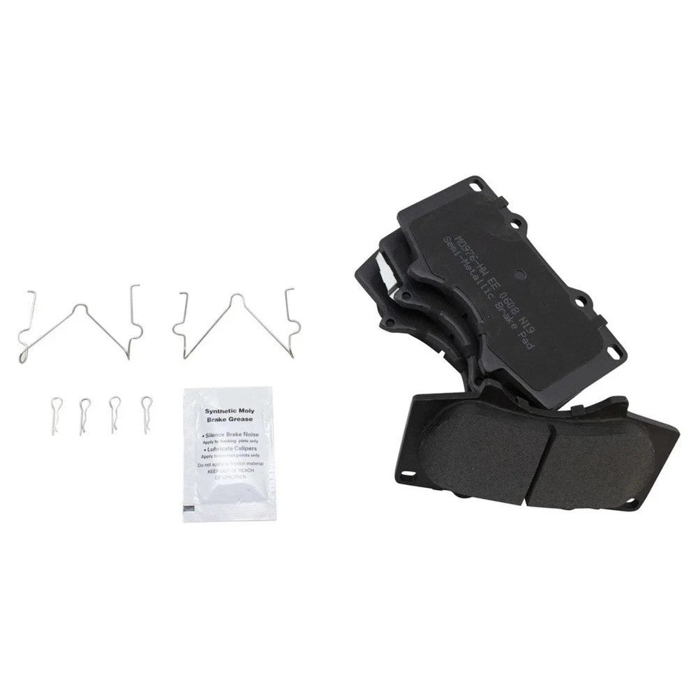 Semi Metallic Brake Pad & Rotor Kit Front & Rear w/Chemicals