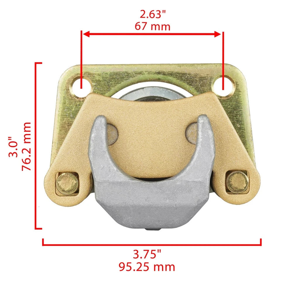 for Polaris Ranger 500 4x4 EFI 2009 2010 Rear Left Right Brake Caliper w/ Pads