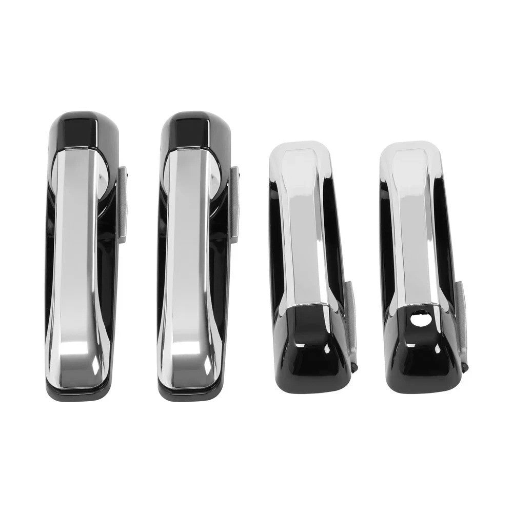 4Pcs Exterior Outside Door Handle Fits Dodge Ram 1500 09-24/ 2500 11-24 Sliver