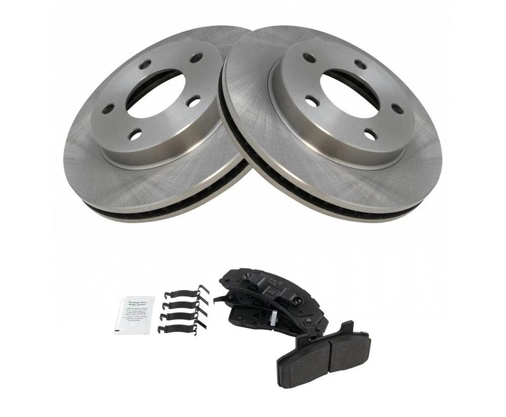 Front Metallic Disc Brake Pads & Rotors Kit for Buick Chevy Olds Pontiac