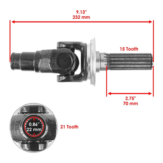 Complete Rear Axle Drive Shaft For Kawasaki Mule 3010 KAF620H 4X4 Advantage 1993