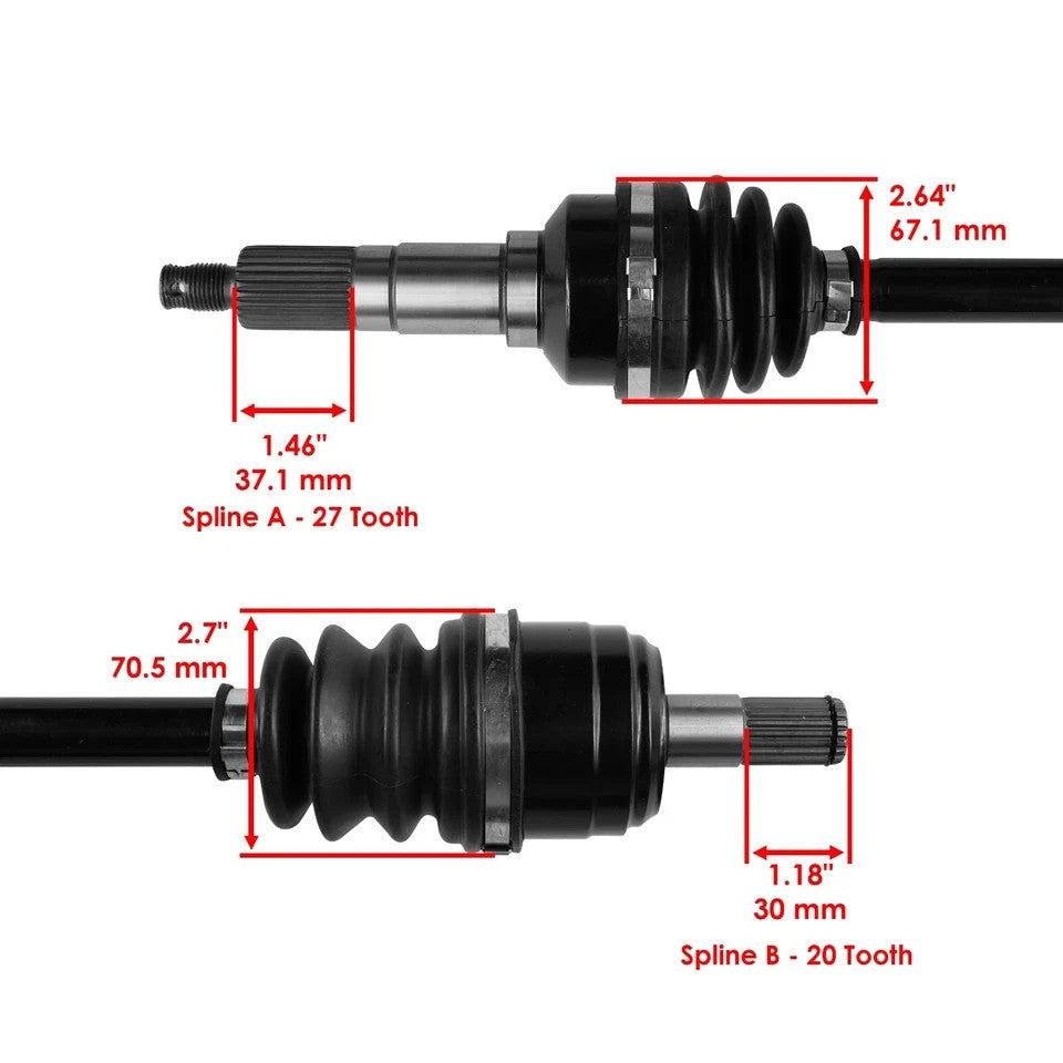 for Yamaha Big Bear 350 YFM350FW 4X4 1997-1999 Front Right or Left CV Joint Axle