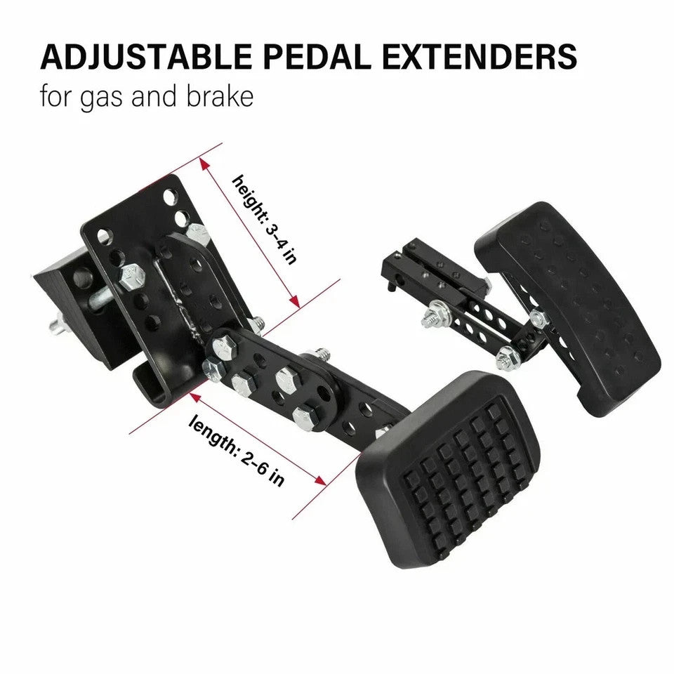 HECASA Gas and Brake Pedal Extenders Extensions for Cars, Go Kart, Ride on Toys