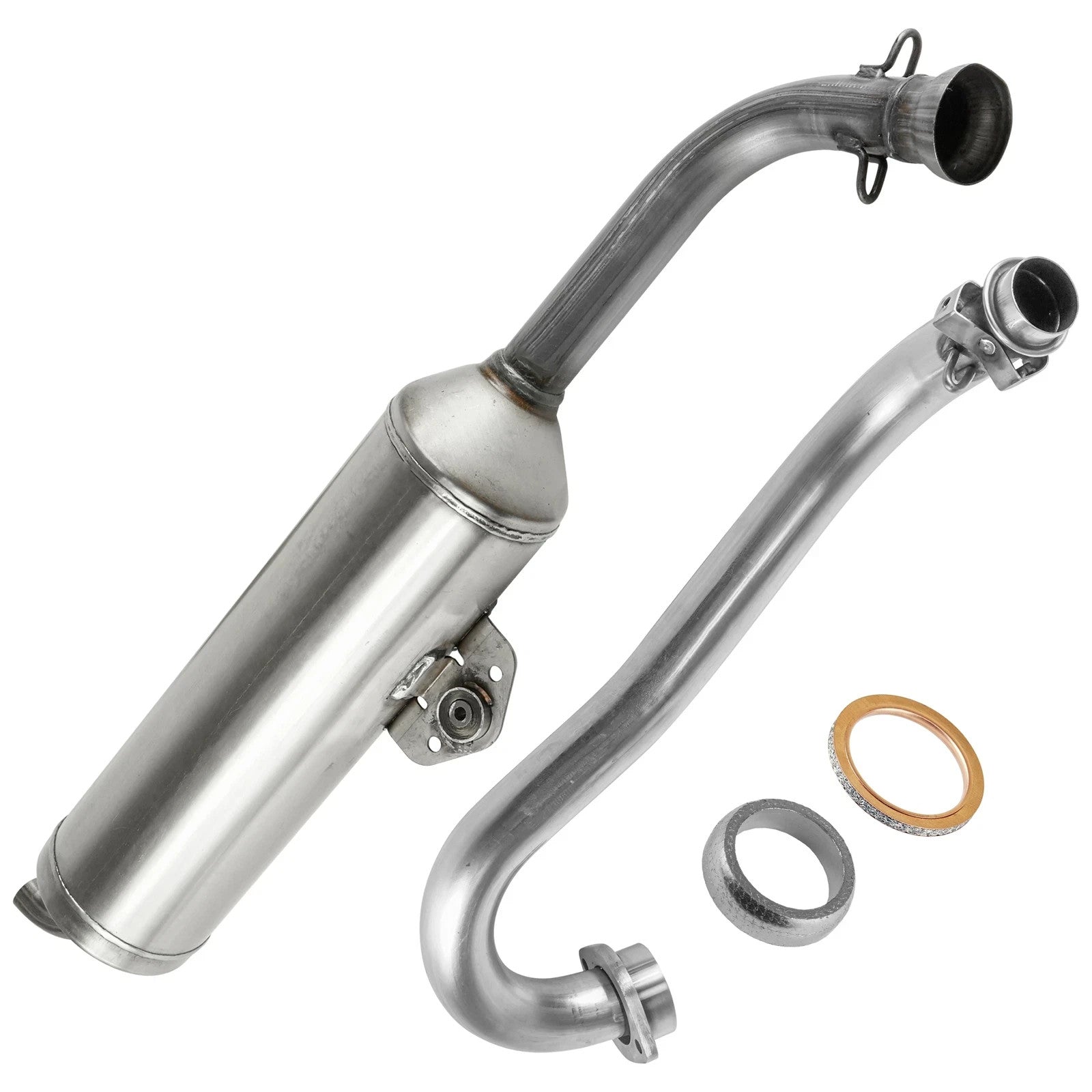 Exhaust Muffler Kit For Yamaha Grizzly 700 YFM700 Limited/Special FI EPS 2016-23