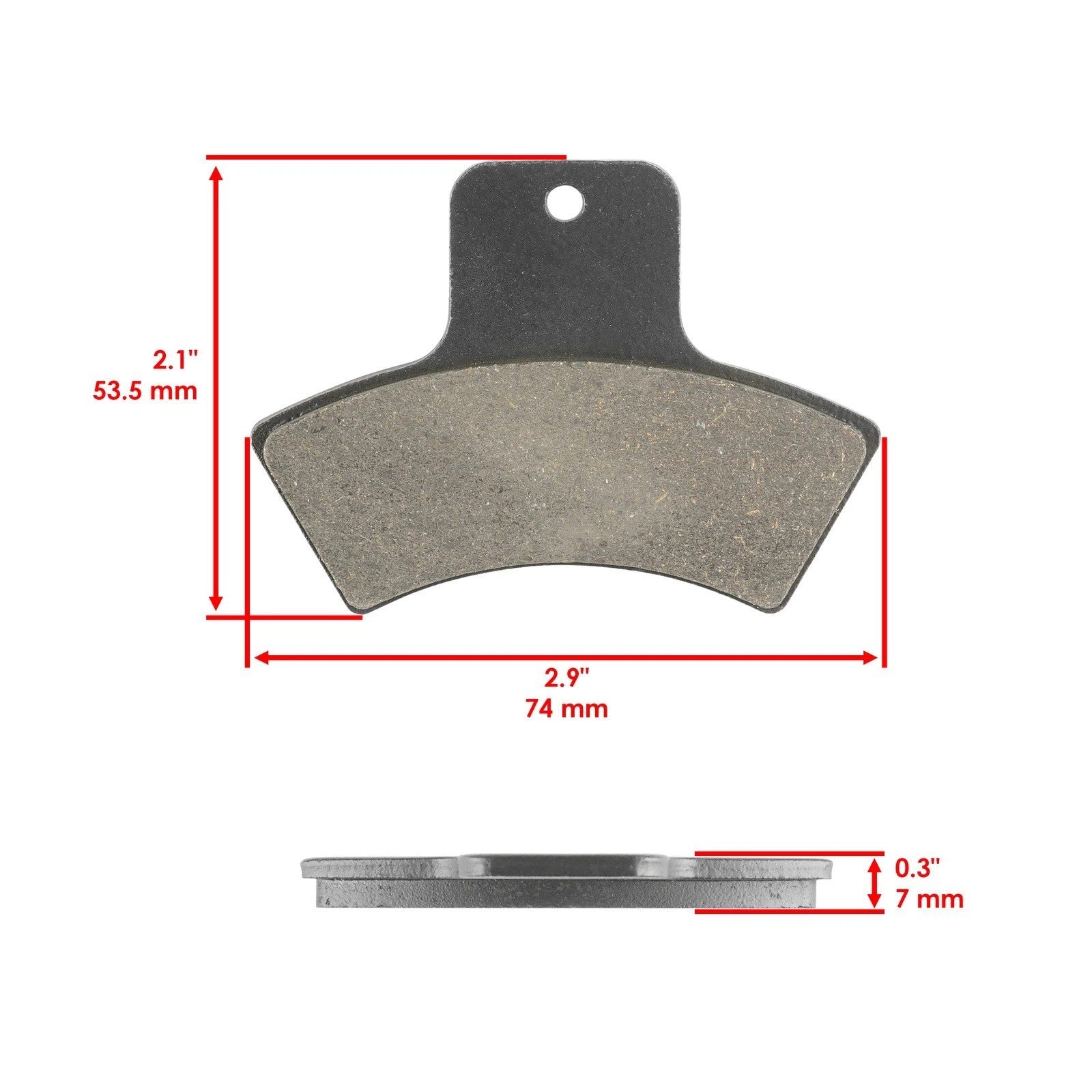 Front Rear Brake Pads for Polaris Trail Boss 330 2003 2004