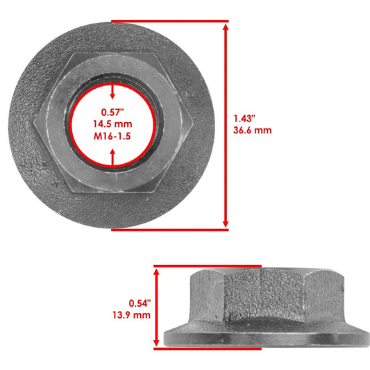 912-0417A 7120417A 712-0417A Deck Spindle Blade Nut For MTD  For Cub Cadet