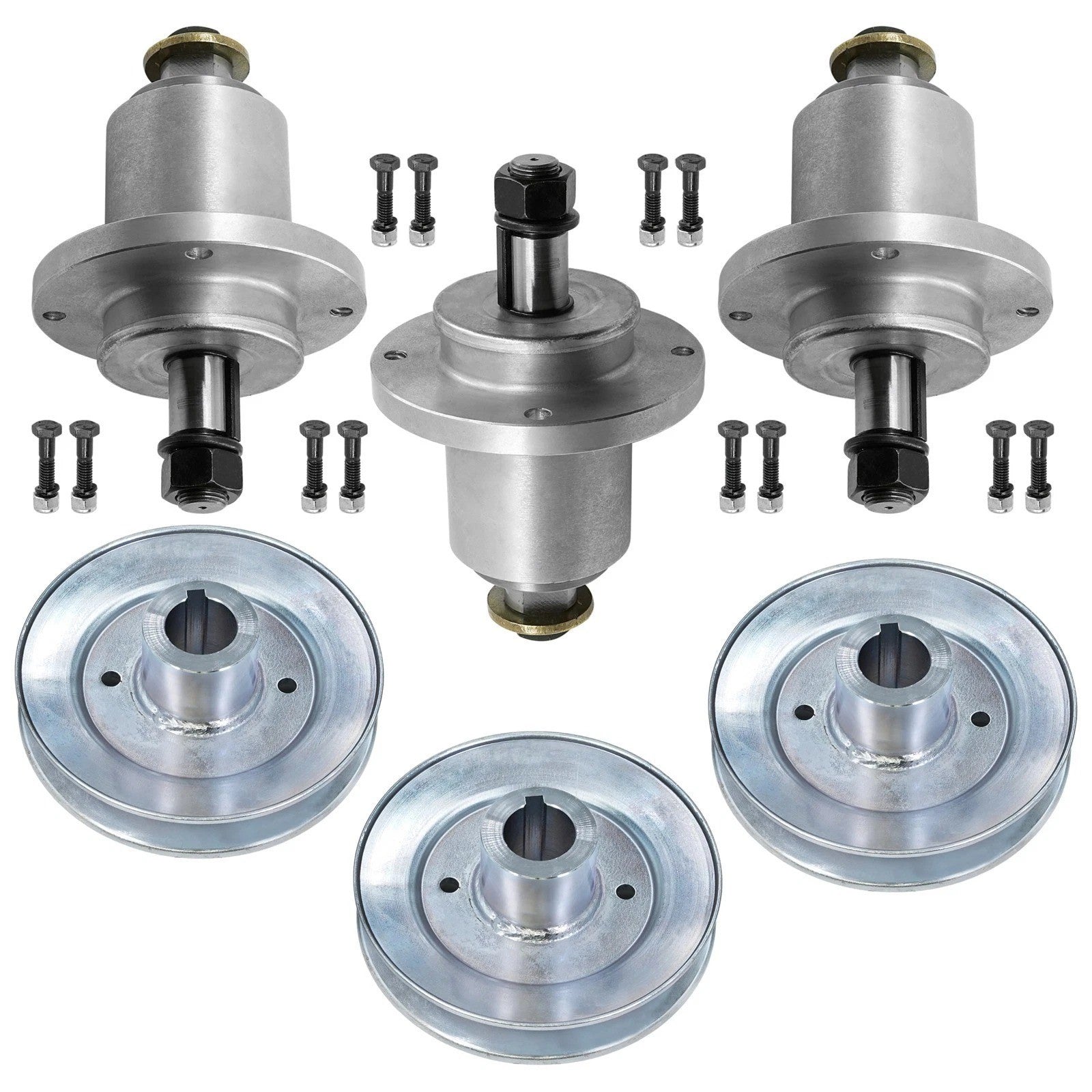 Caltric 48" Deck Spindle & Pulley For Scag Liberty Z SZL48-22KT SZL48-21FR