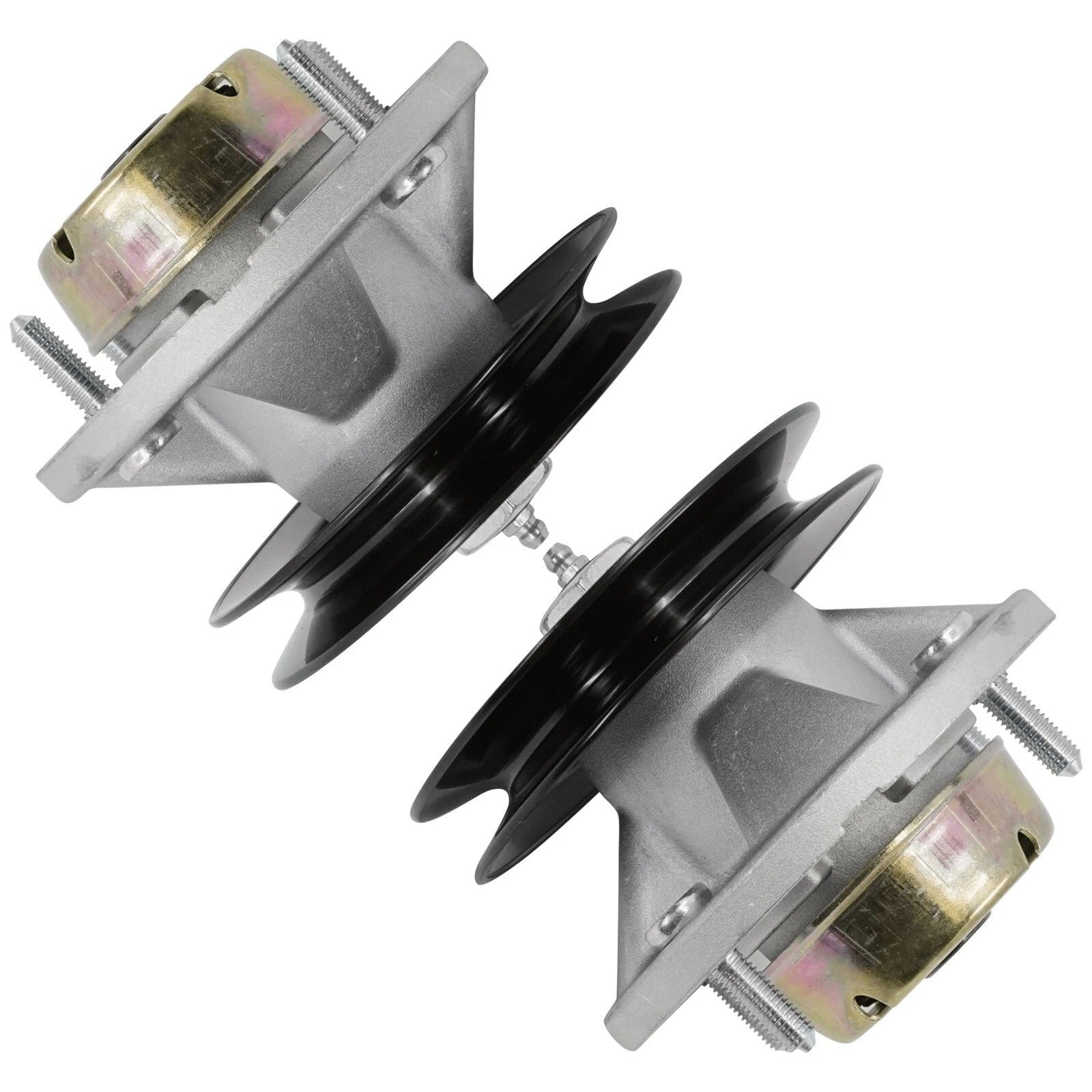 2 Spindle Assembly W/Pulley Bolt For John Deere Am126418