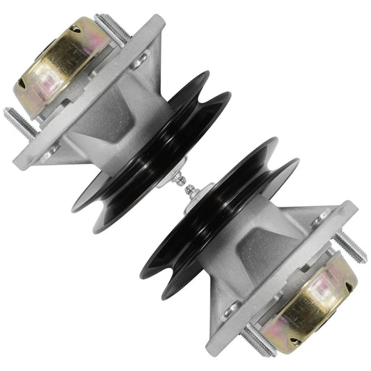 2 Spindle Assembly W/Pulley Bolt For John Deere Am126418