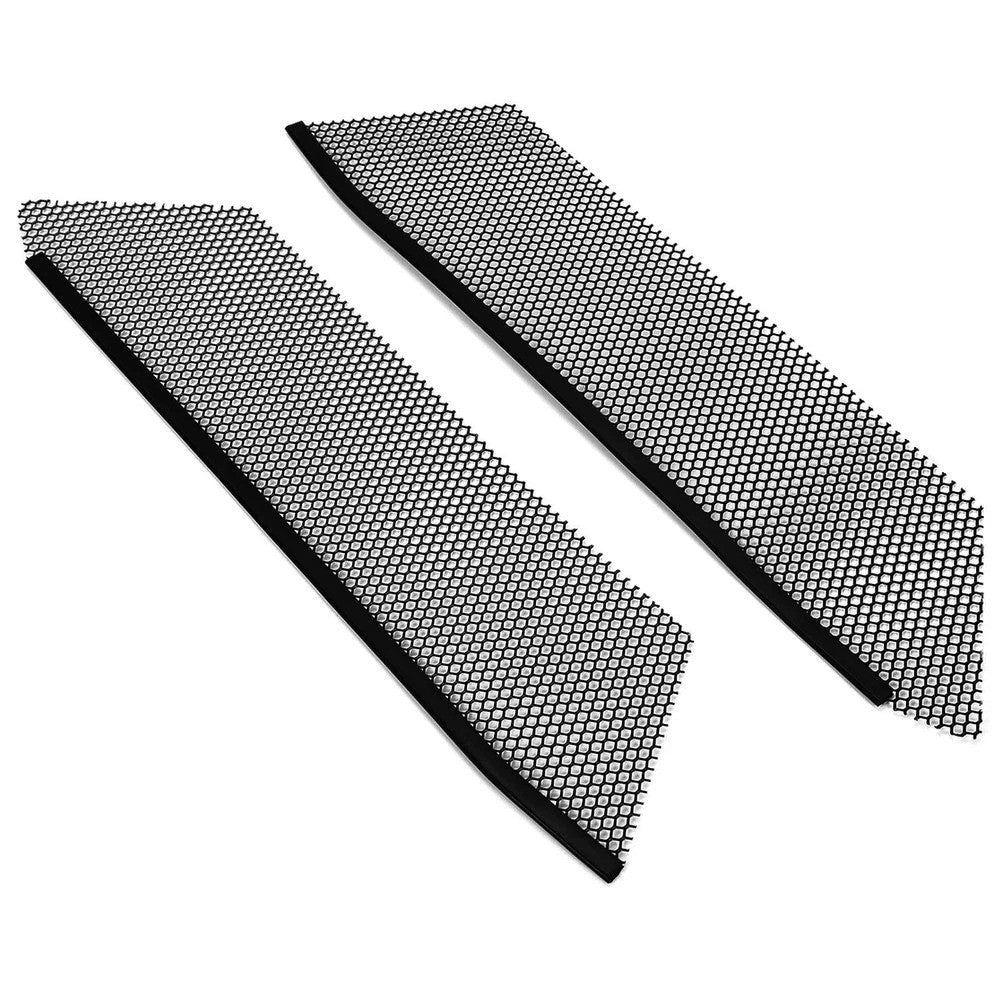 4PCS FOR CORVETTE C8 2020-2024 RADIATOR MESH GRILL GRILLE GUARDS COVERS BLACK