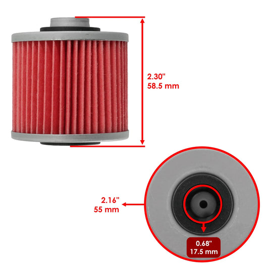 Oil Filter for Yamaha XV700 Virago 700 1984 1985 1986 1987