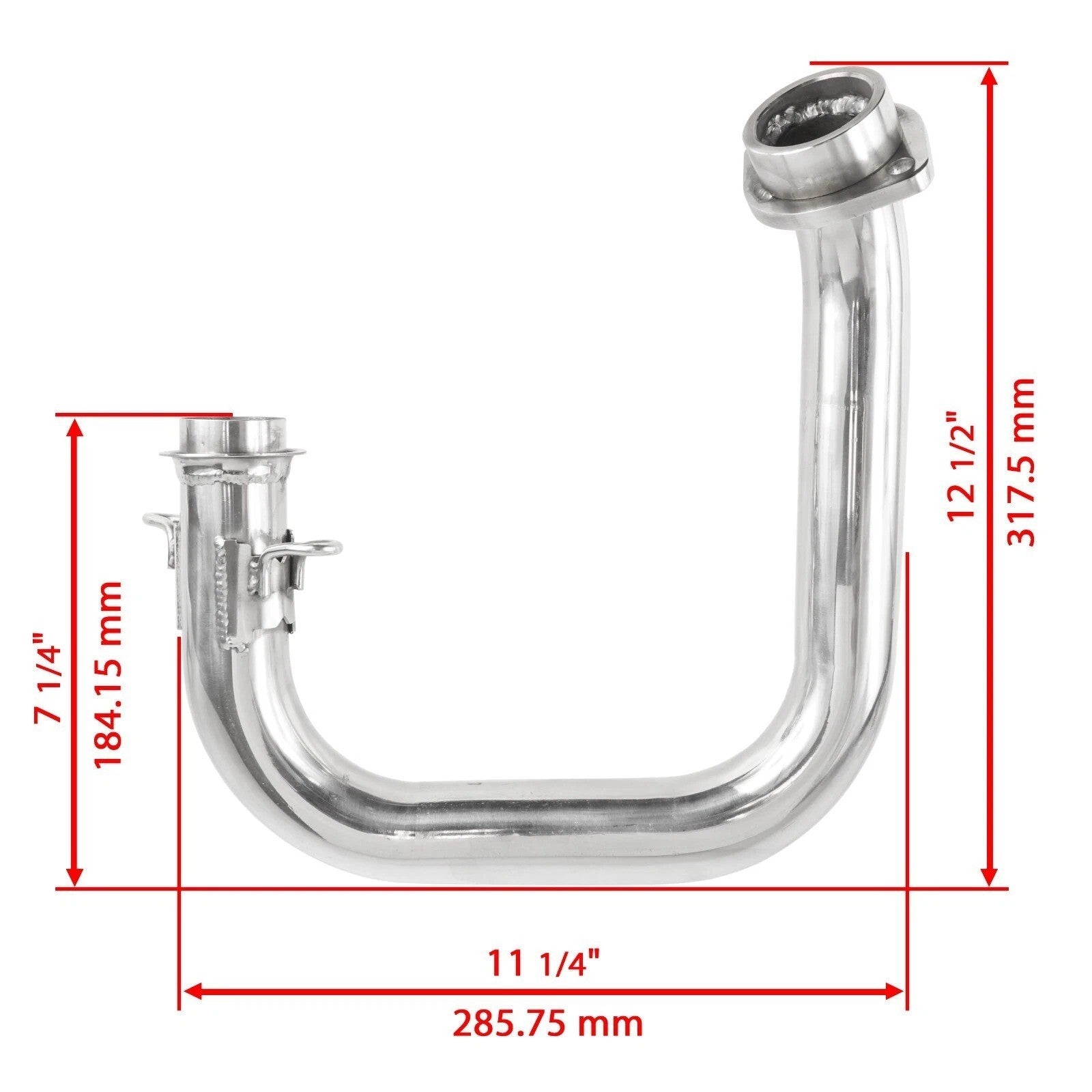 Exhaust Muffler and Pipe for Yamaha Viking 700 YXM700 4X4 2014 2015 2016 - 2025