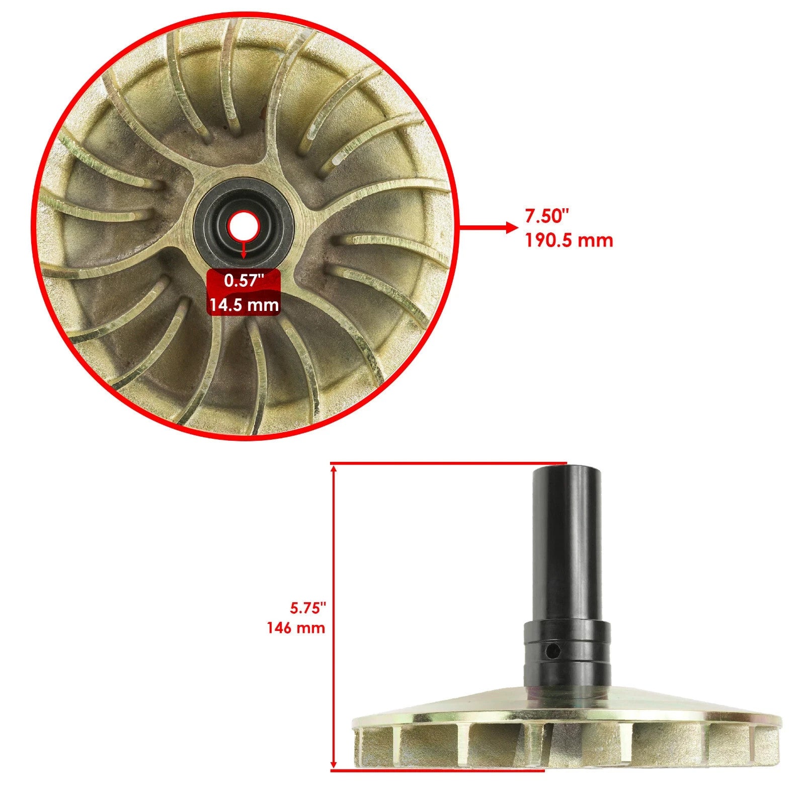 Primary Drive Clutch Inner Half fits Can-Am Commander 1000/ MAX 1000 2011 - 2017