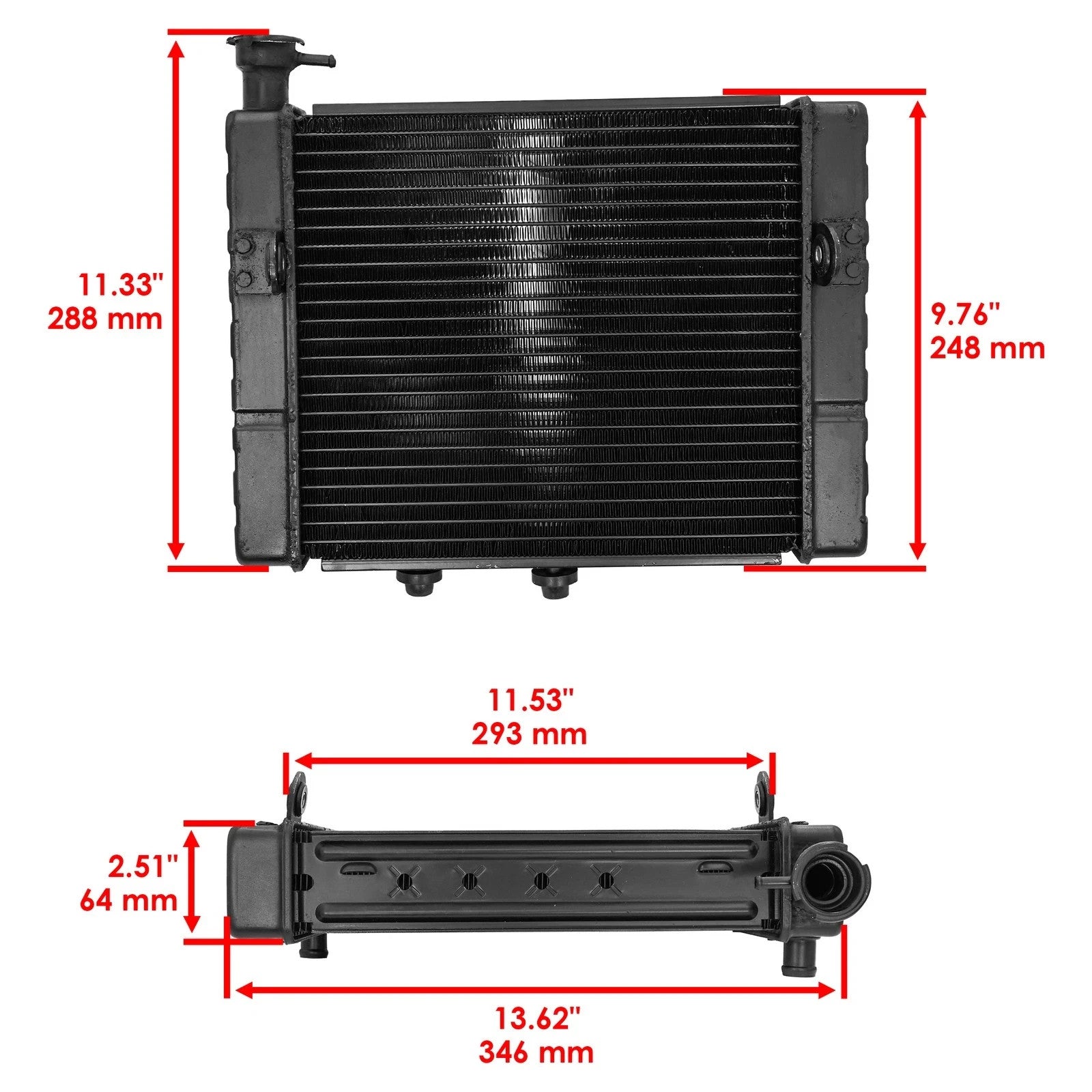 Radiator for Can-Am Outlander 800R 4X4 EFI 2009 2010 2011 2012