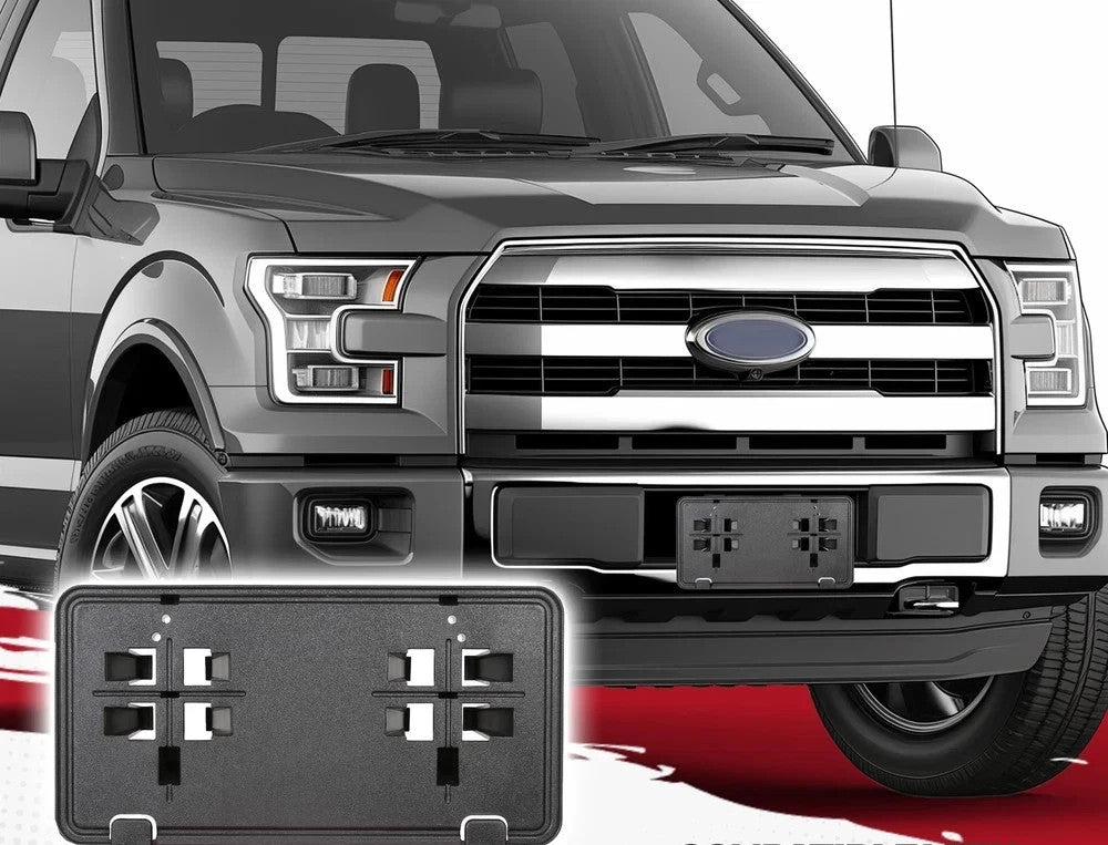 Front License Plate Bracket Mount Holder For 2015-17 FL3Z17A385B Ford F-150 F150