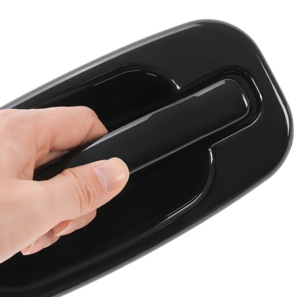 NEW Rear Outside Door Handles Set Gloss Black For Silverado Tahoe Sierra 99-06