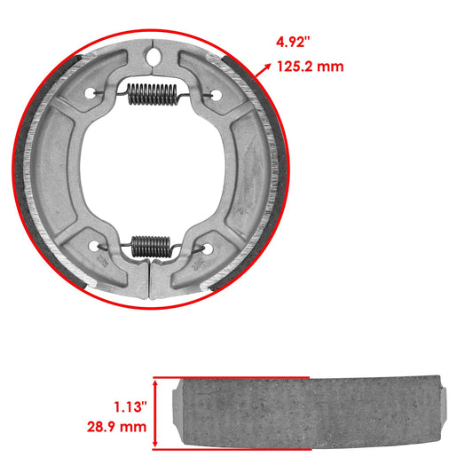 Rear Brake Shoes for Yamaha Raptor 80 YFM80 2002 2003 2004 2005 2006 2007 2008
