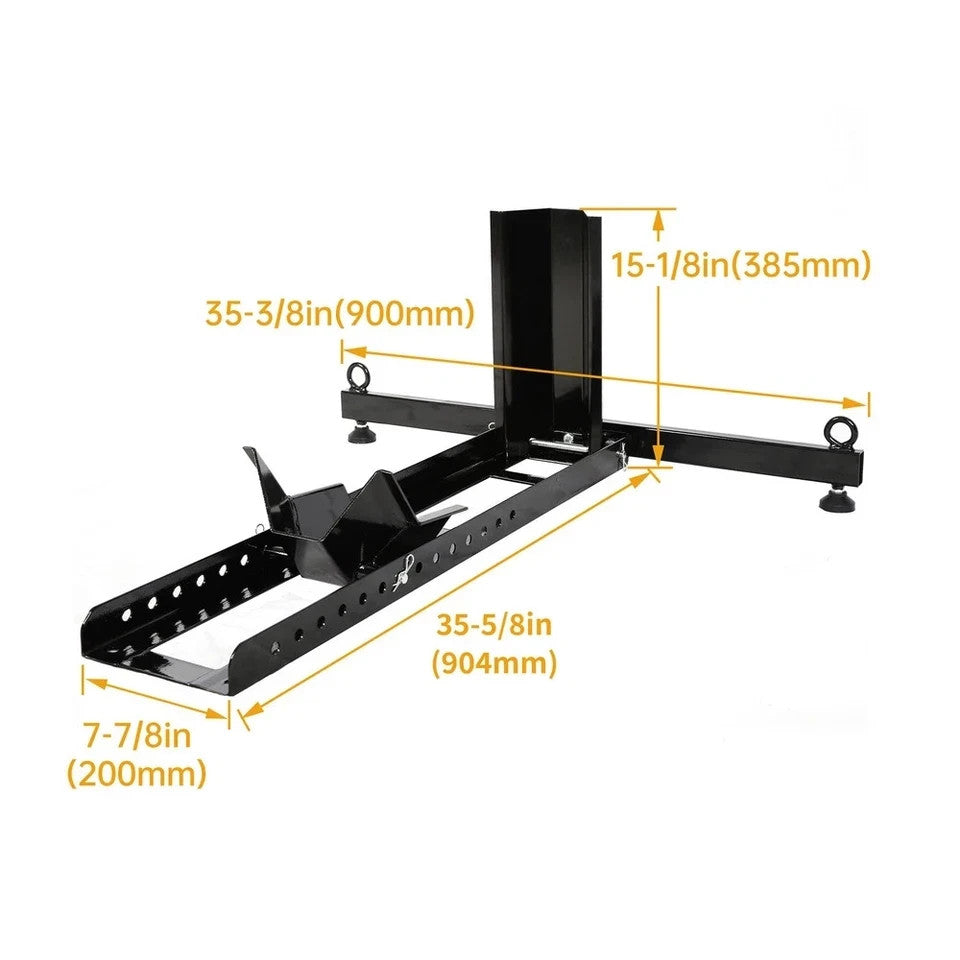 Adjustable Motorcycle Wheel Chock Stand Upright Support Tire Chock 15"-22" Wheel