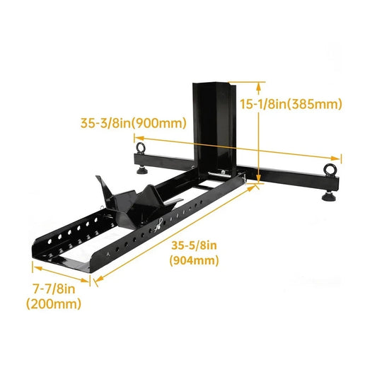 Adjustable Motorcycle Wheel Chock Stand Upright Support Tire Chock 15"-22" Wheel