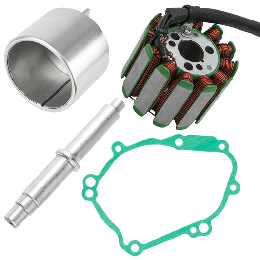 Caltric Charging Coil Stator & Flywheel with Gasket for Yamaha YZF R1 2004-2008