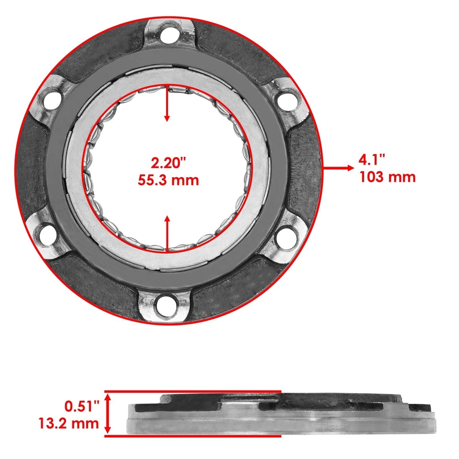 Starter Clutch Idler Gear Gasket for Kawasaki Prairie 700 KVF700 4X4 2004-2006