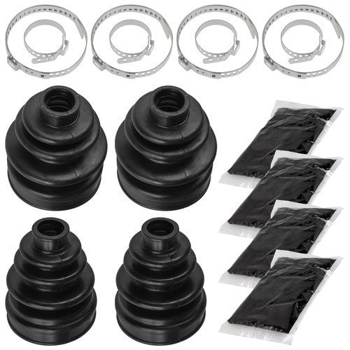 2 Rear Axle Inner Outer CV Boot Kit for Yamaha Grizzly 660 YFM660F 4X4 2002-2008