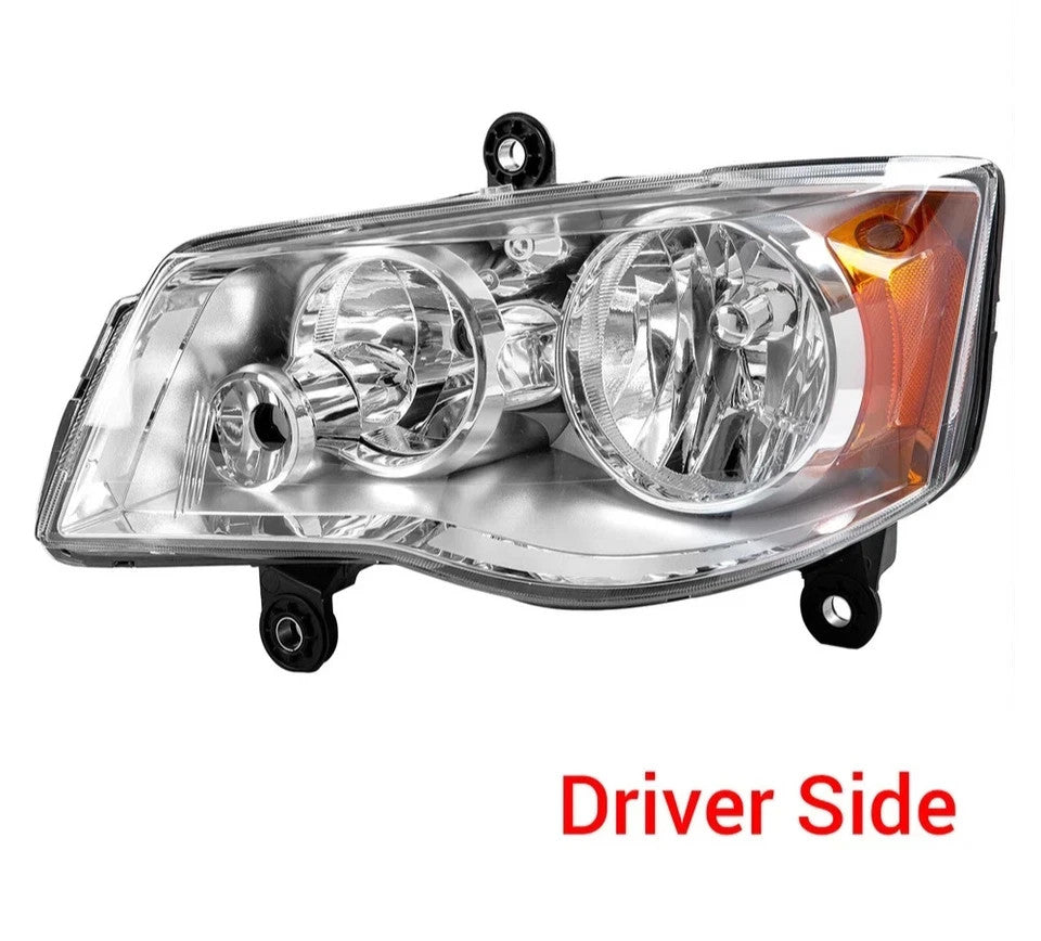 Headlight Left Driver For 11-20 Dodge Grand Caravan/08-16 Chrysler Town Country