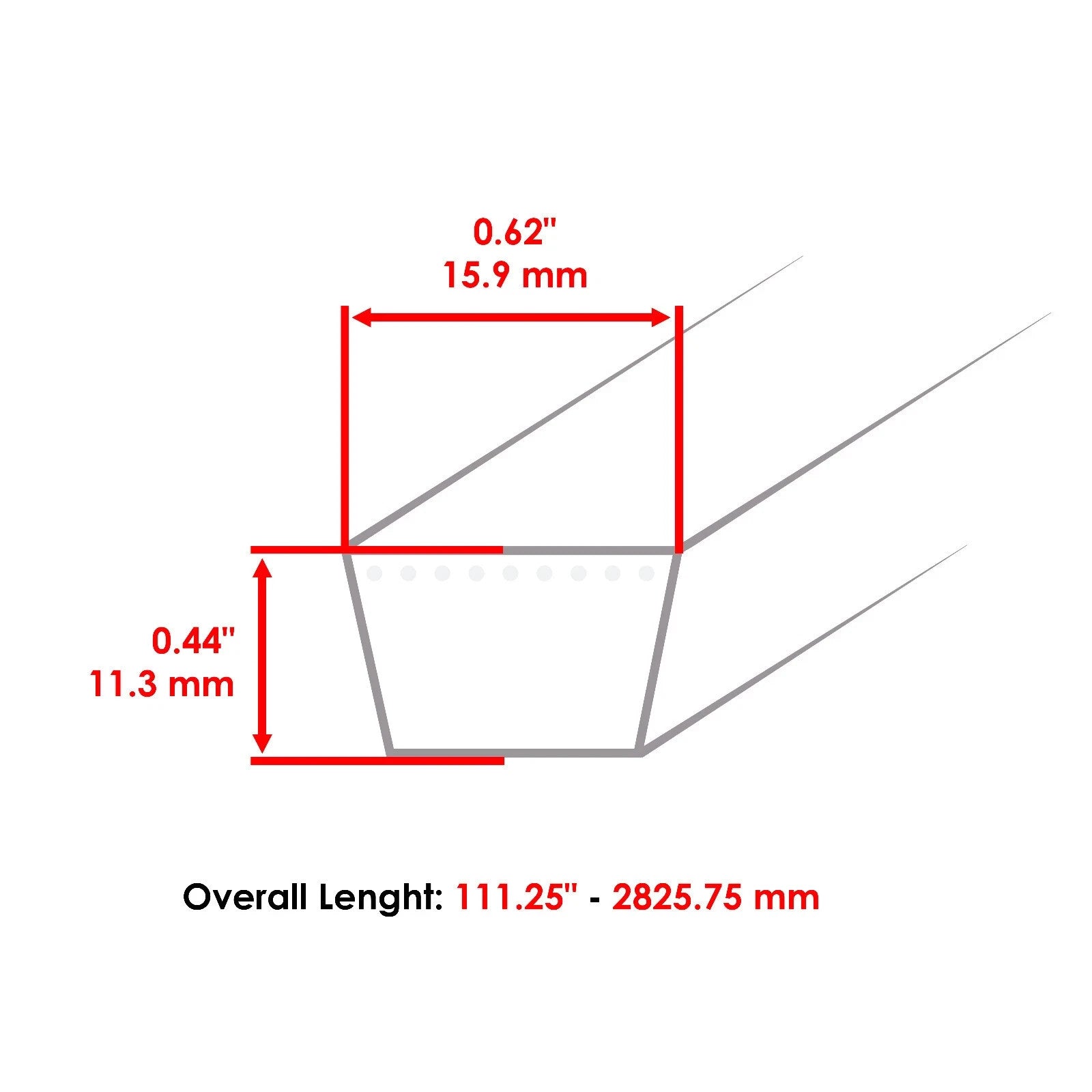 42" Deck Belts for Cub Cadet GT2542 LT2042 LT2180 Tractor 954-04041 & 954-3073