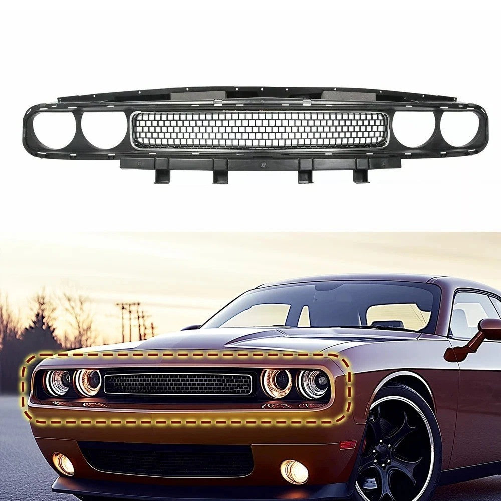 For 2008-2014 Dodge Challenger Grille Upper 2009 2010 2011 2012 2013