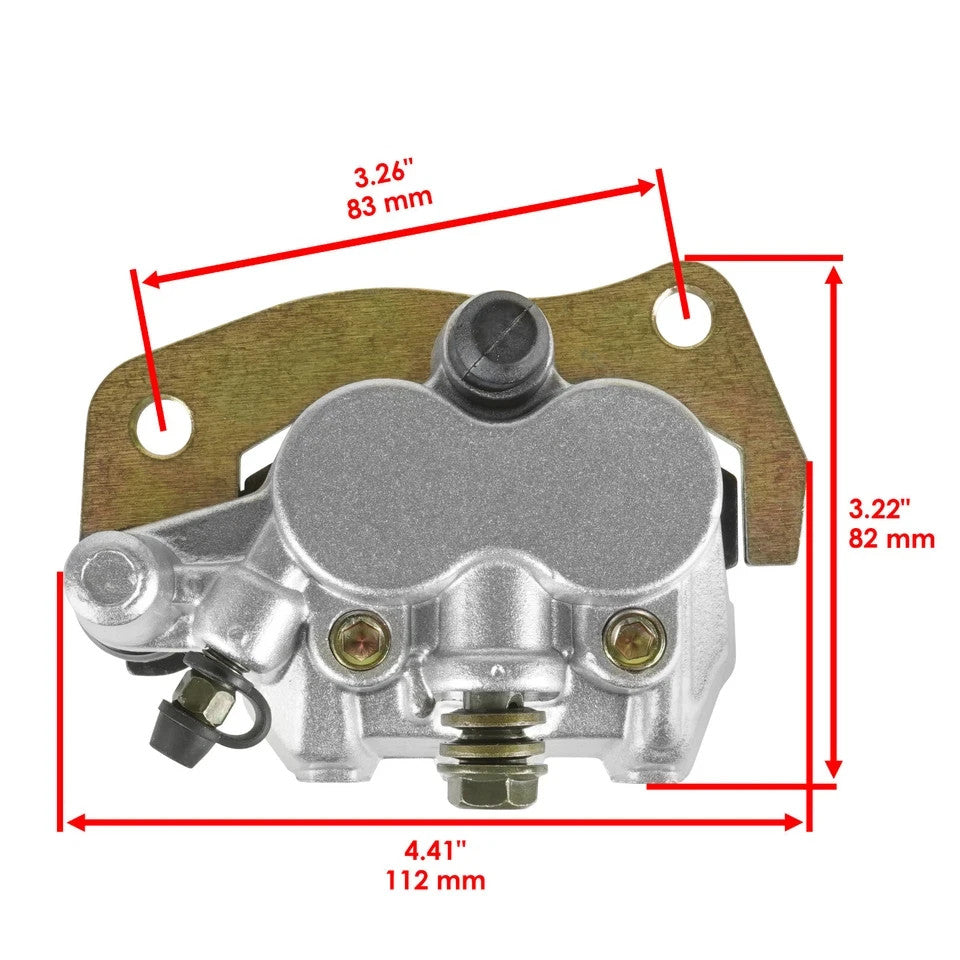 For Yamaha Rhino 660 YXR660 4X4 2004-2007 Front Right Left Brake Caliper W/Pads