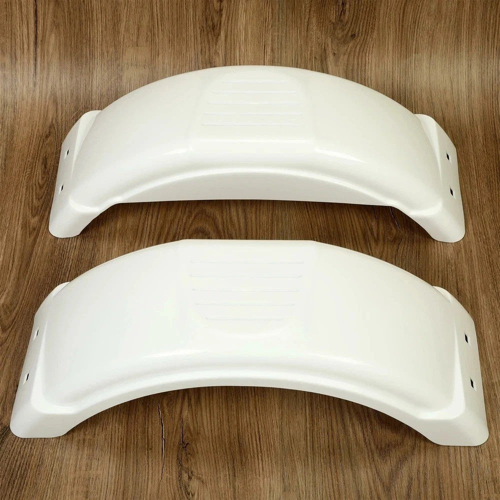 HECASA Pair Single-Axle Trailer Fenders For 8"-12" Wheels Top Step Skirt Boat