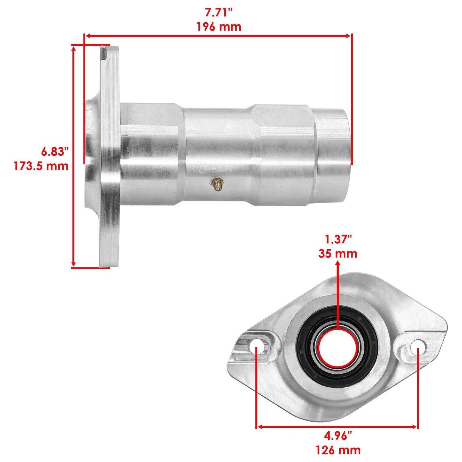 Rear Axle Bearing Carrier Hub For Yamaha Raptor 660R YFM660R 2001-2005