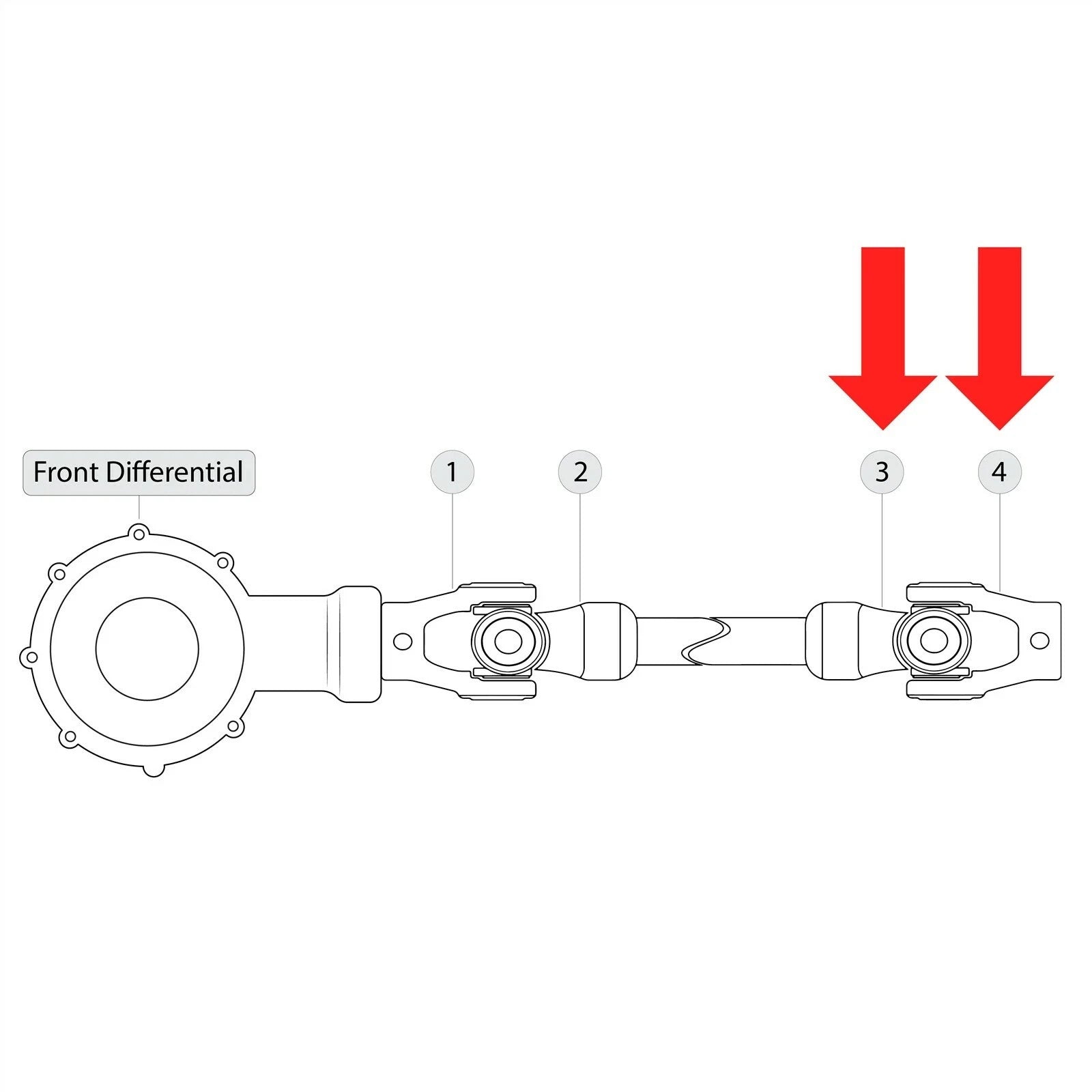 For Can-Am Commander 1000 2013 Front Drive Shaft Yoke w/U-joint DPS X XT XTP LTD
