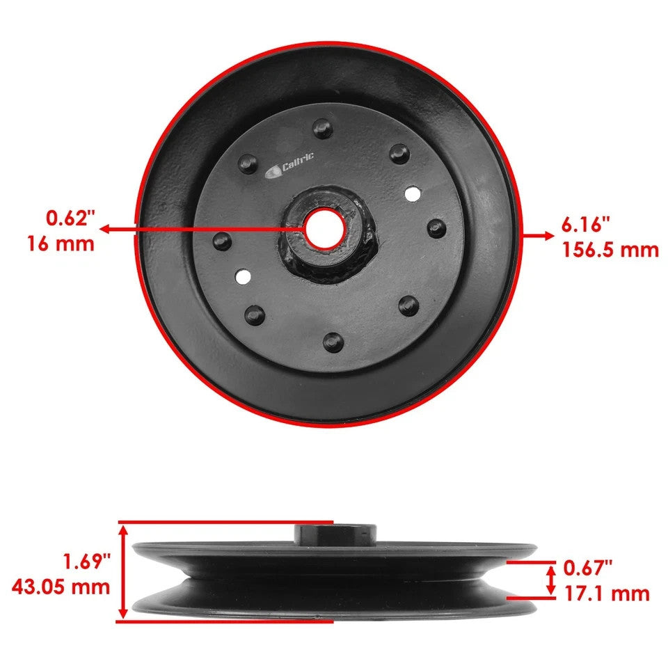 Caltric AM104405 Transmission / Drive Idler Pulley for John Deere