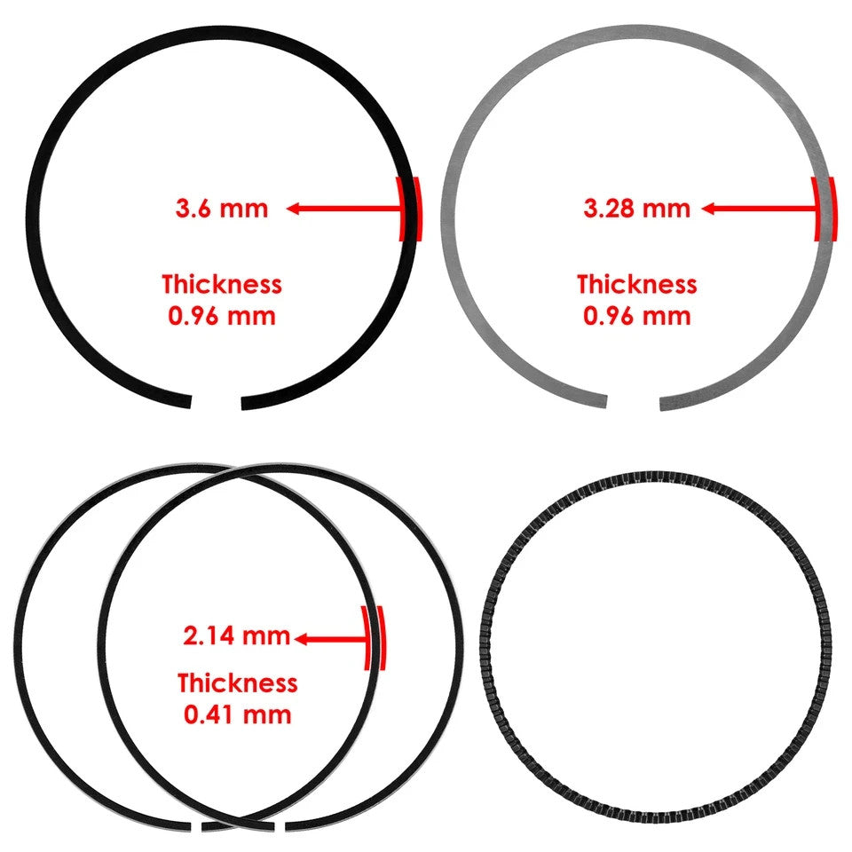 Cylinder Piston Kit w/Rings For Polaris RZR 900 / RZR 4 900 14 / 2204637 2204509