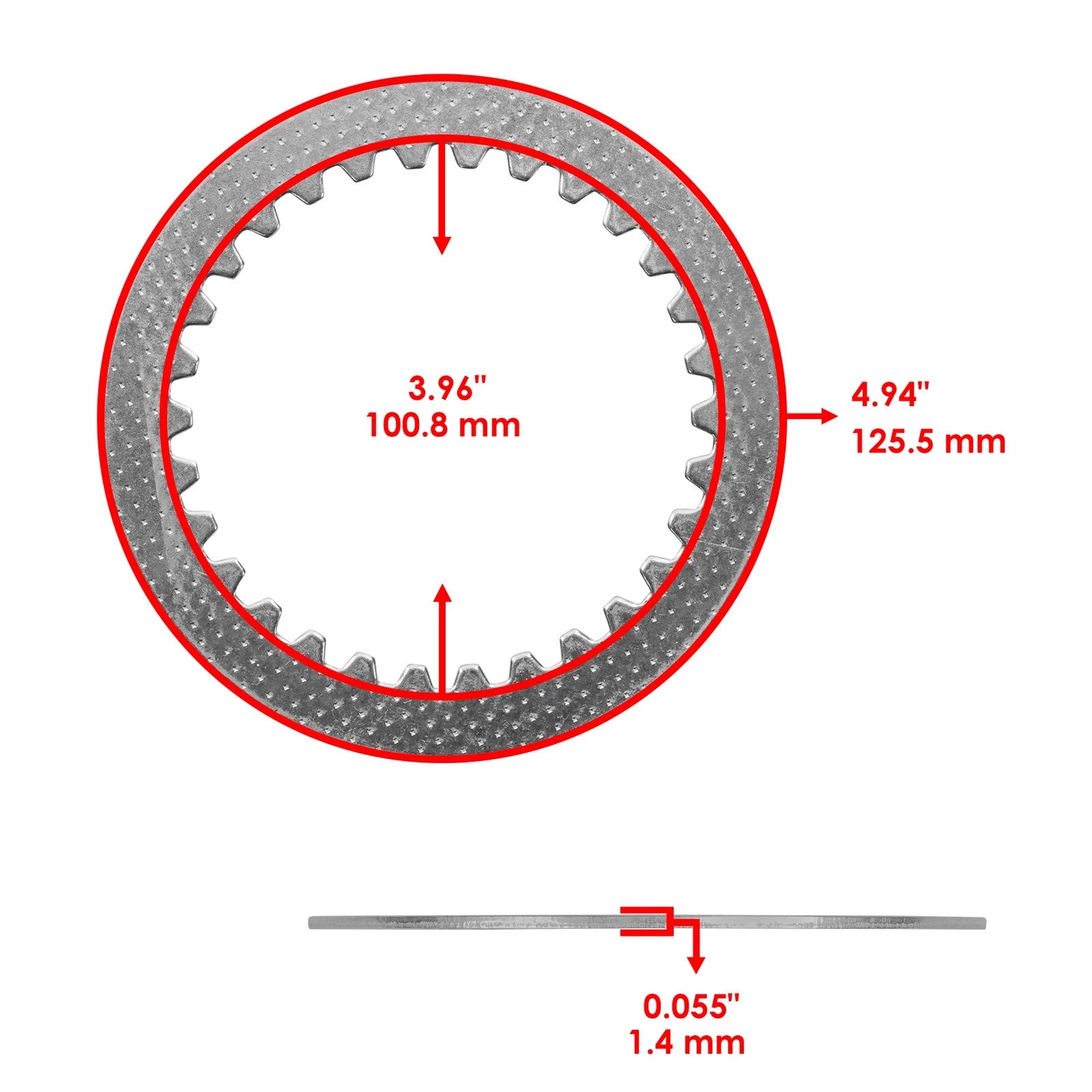 Clutch Friction Steel Plates Kit for Honda CBR300R 2015-2020 / CB300F 2015-2018